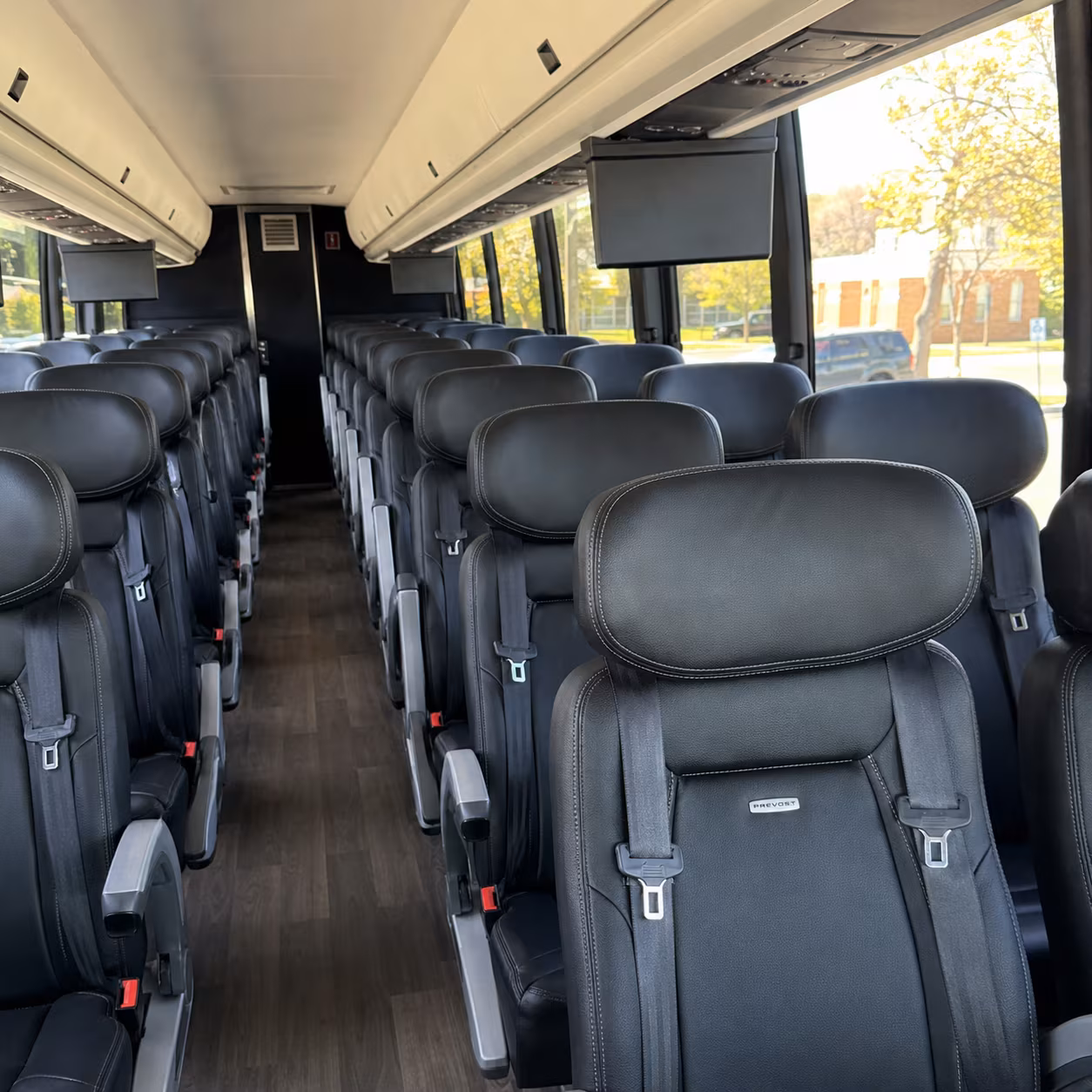 san diego charter bus interior